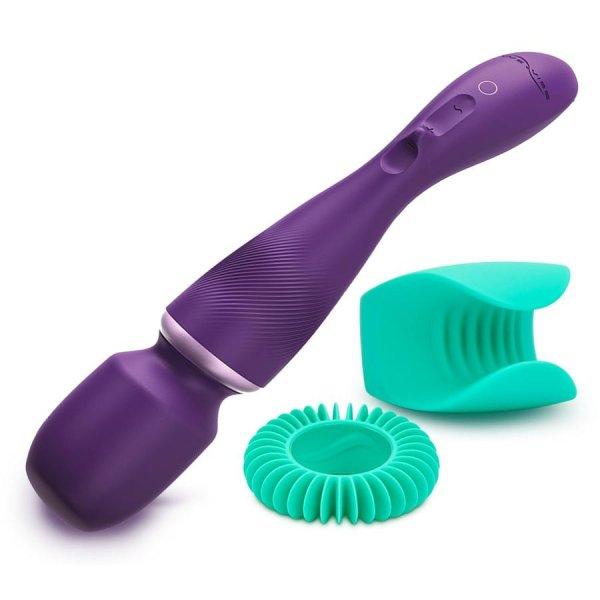 We-Vibe Wand - akkus, okos masszírozó vibrátor (padlizsán)