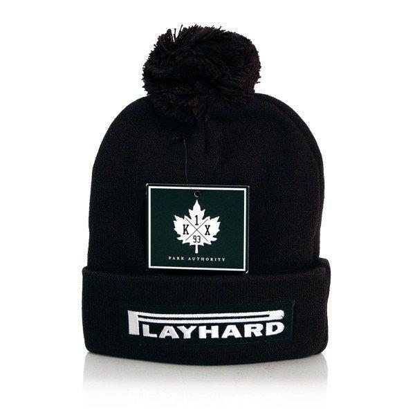 K1x Play Hard Leaf Bommel Beanie Black 1153-5241-0001