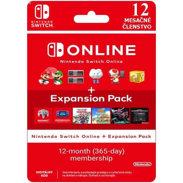 Nintendo Switch Online 365 napos előfizetés + Expansion Pack (Individual) -
Switch