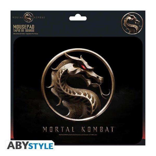 Mortal Kombat Rugalmas Egérpad - Logó , 23,5 x 19,5 cm