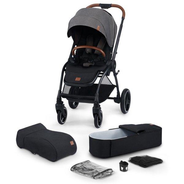 Kinderkraft Evolution Cocoon többfunkciós babakocsi - Platinum Grey