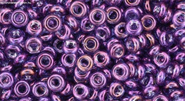 Toho demi round gyöngy - 205 - Gold-Lustered Dark Amethyst - 8/0