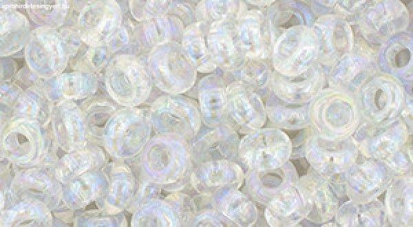 Toho demi round gyöngy - 161 - Transparent-Rainbow Crystal - 8/0