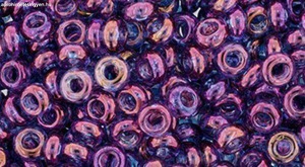 Toho demi round gyöngy - 205 - Gold-Lustered Dark Amethyst - 6/0