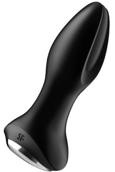 SATISFYER - Rotator Plug 1+ Vibrating Plug App, fekete