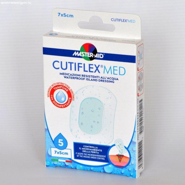 MASTER-AID Cutiflex Med Strip Vízhatlan Sebtapasz 5x7cm 5 db (úszáshoz)