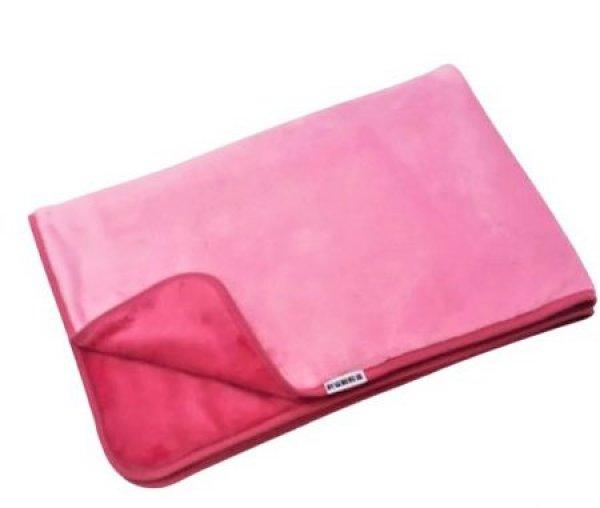 Fleece plüss Babatakaró dupla rózsaszín pink