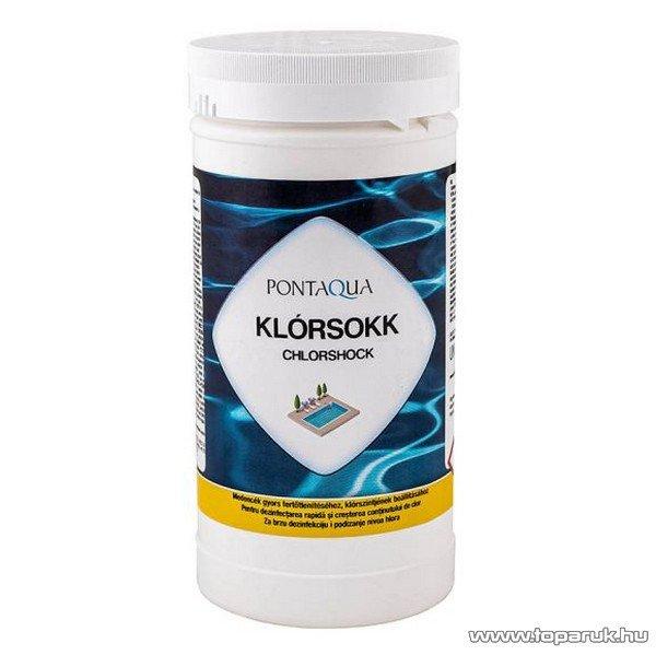 PoolTrend / PontAqua CHLORSHOCK (klórsokk) medence fertőtlenítő tabletta,
klóros, 1 kg (50 db tabletta)