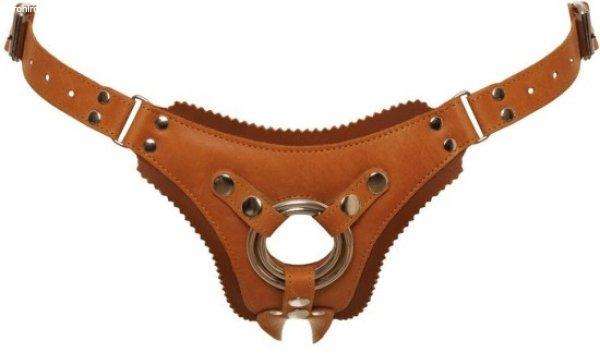 Leather Strap-on Harness, L–XL