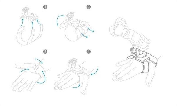 Csukló- és tenyértartó PGYTECH DJI Osmo Pocket / Pocket 2 és
sportkamerákhoz (P-18C-024)