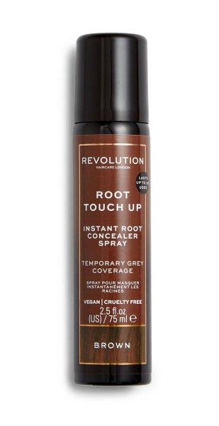 Revolution Haircare Hajlenövést és ősz hajszálakat
fedő spray Root Touch Up (Instant Root Concealer Spray) 75 ml Brown