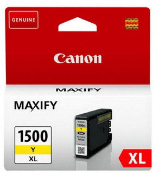 CANON® PGI-1500Y XL sárga EREDETI TINTAPATRON, ~900 oldal ( pgi1500xl ) (
9195B001 )