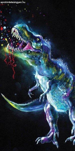 Dinoszaurusz Neon fürdőlepedő, strand törölköző 70*140cm