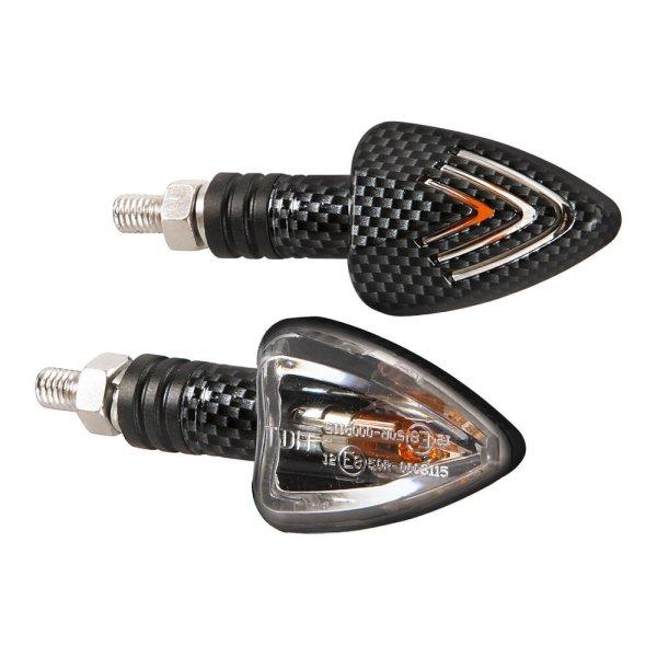 Lampa, Motoros Index, Focal, HY21W, Pár, Karbon