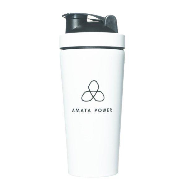 Amata Power Acél Shaker – Fehér, 750 ml