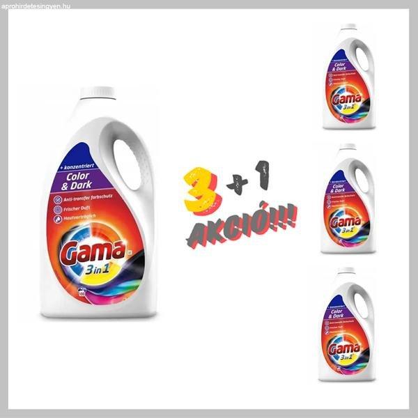 GAMA Color & Dark 4.15 liter (80 mosás) mosógél 3+1 Akció! ZT-6697A