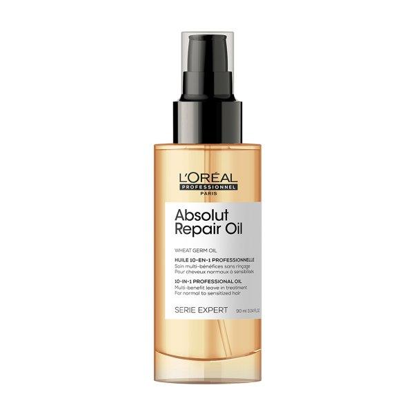 L´Oréal Professionnel Többfunkciós öblítést
nem igénylő hajápoló protein és arany quinoa
fehérjével száraz és sérült hajra Serie Expert
Absolut Repair 90 ml