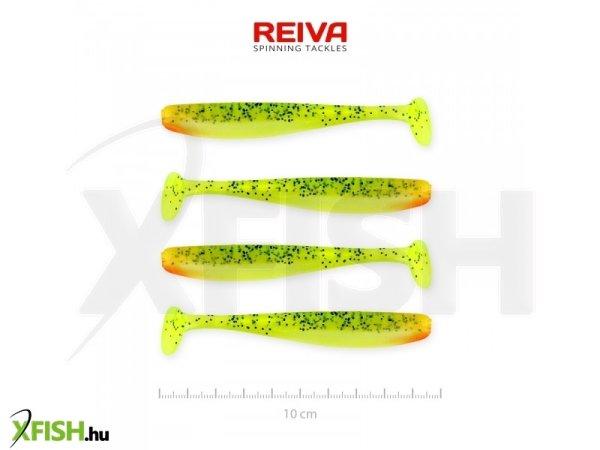 Reiva Flash Shad Gumihal Zöld Narancs Flitter 10cm 4,9g 4db/csomag