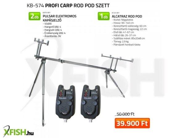 Nevis Profi Carp Rod Pod Szett Elektromos Kapásjelzővel