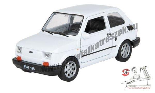 Makett Autó Fiat 126P Fehér