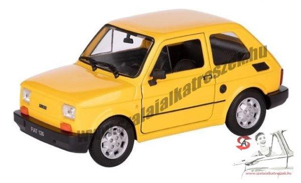 Makett Autó Fiat 126P Sárga