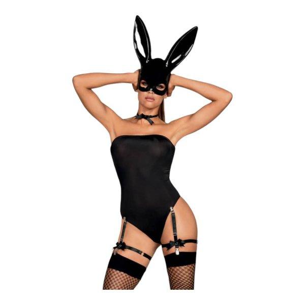 Obsessive OB7008 Sexy Bunny - nyuszilány jelmez (fekete)