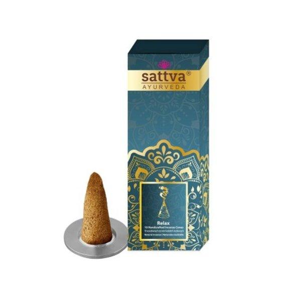 Füstölőkúpok 10db  - Relax 20g - Sattva Ayurveda