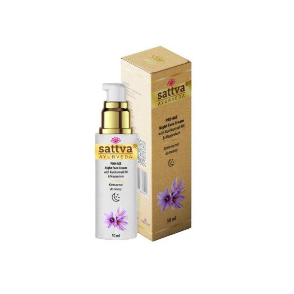 Pro-Age éjszakai krém - Kumkumadi és Magnézium - 50 ml - Sattva Ayurveda