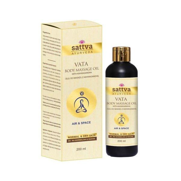 Ajurvédikus Vata masszázsolaj - Ashwaganda - 200 ml - Sattva Ayurveda