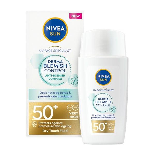 Nivea Védő arckrém Specialist Derma Skin Clear SPF 50+ 40 ml