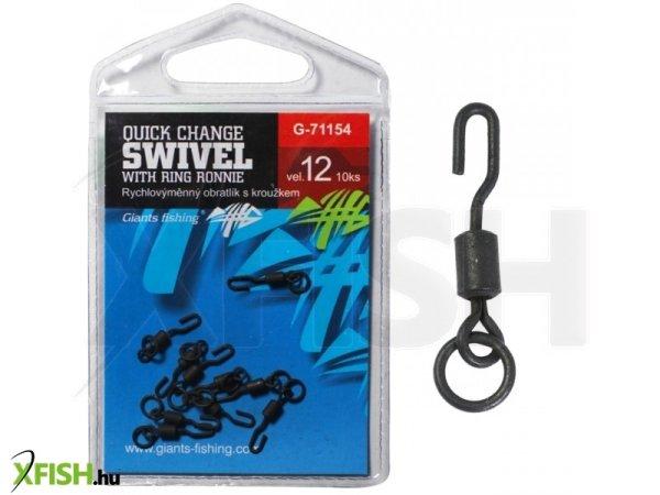 Giants Fishing Quick Change Swivel Ronnie Gyorskapocs Karikával 12-es 10
db/csomag