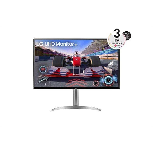 LG VA monitor 31.5" 32UQ750P, 3840x2160, 16:9, 400cd/m2, 4ms,
2xHDMI/DisplayPort/USB-C/2xUSB, Pivot, hangszóró