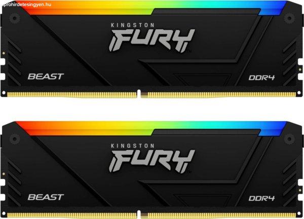 Kingston 64GB DDR4 3600MHz Kit(2x32GB) Fury Beast RGB Black