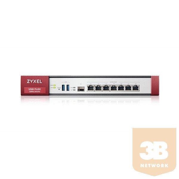 ZYXEL Tűzfal 7xLAN/WAN/DMZ (1000Mbps) 2xUSB 3.0 + 1konzol port,
USGFLEX500-EU0101F