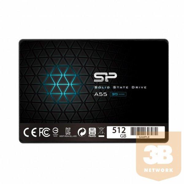 Silicon Power SSD Ace A55 512GB 2.5'', SATA III 6GB/s, 560/530 MB/s,
3D NAND