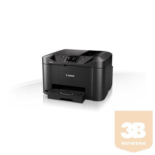 CANON Tintasugaras MFP NY/M/S/F MAXIFY MB5150, színes, A4, 24 kép/p ff,
USB/Wifi/LAN, 600x1200dpi, ADF, Duplex