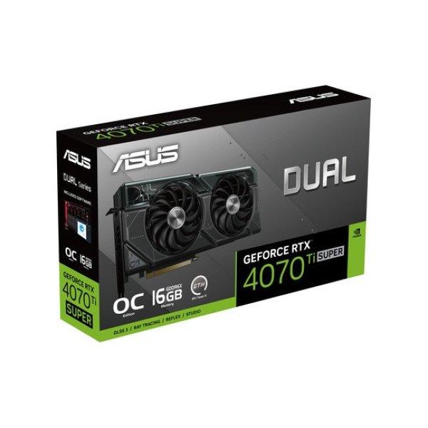 VGA ASUS NVIDIA GeForce RTX 4070 Ti SUPER 16GB GDDR6X - DUAL-RTX4070TIS-O16G