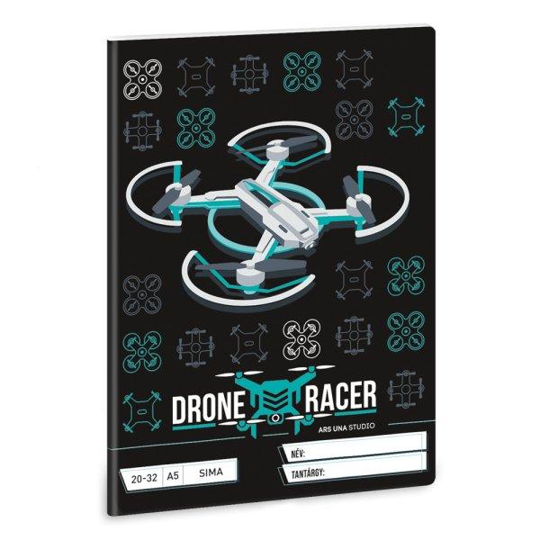 Füzet iskolai A5, 32lap, sima 20-32 Ars Una DRONE RACER (5131) 22 10db/csomag