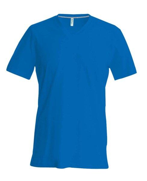 Férfi oldalvarrott V-nyakú rövid ujjó póló, Kariban KA357, Light Royal
Blue-3XL