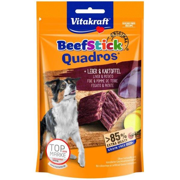 VITAKRAFT BEEF STICK KUTYA JUTALOMFALAT QUADROS MáJ & BURGONYA 70G