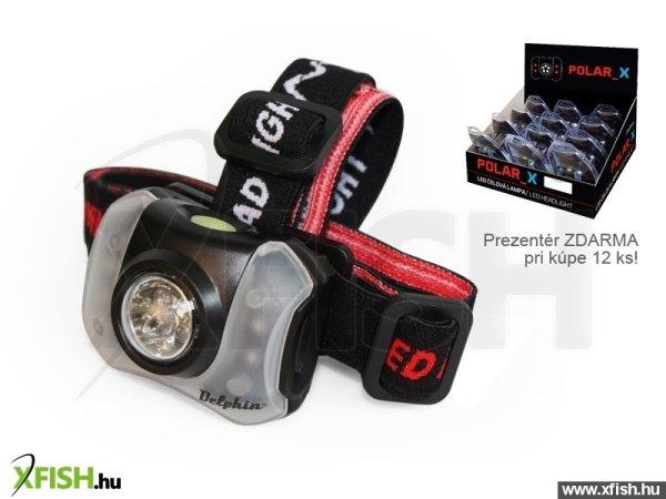 Delphin Head Lamp Polar_X 5+4 Led Fejlámpa