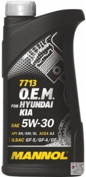 Mannol Oem Kia 5W30 1L Hyundai A3 Sn/Sm Ilsac Gf-5/Gf-4/Gf-3