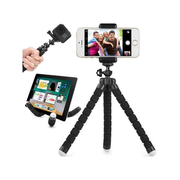 Rugalmas telefon tartó állvány - selfie bot, okostelefon tartó, tripod
stand, telefon rögzítő, flexibilis telefon tartó