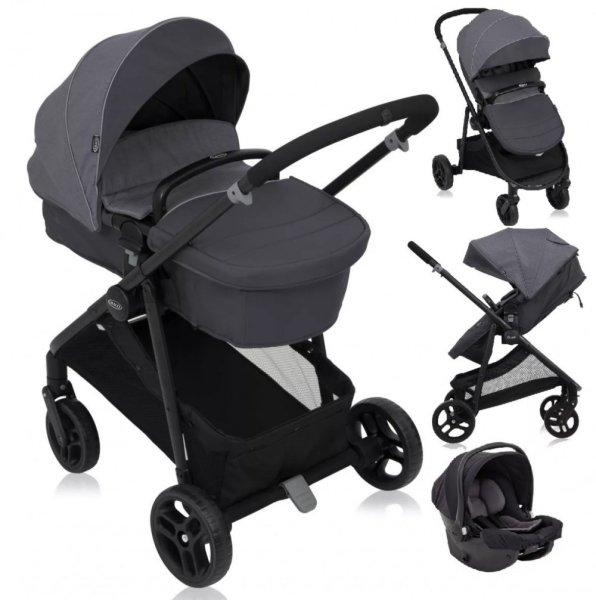 Graco Transform babakocsi + Graco SnugEssentials I-Size 40-75 cm hordozó