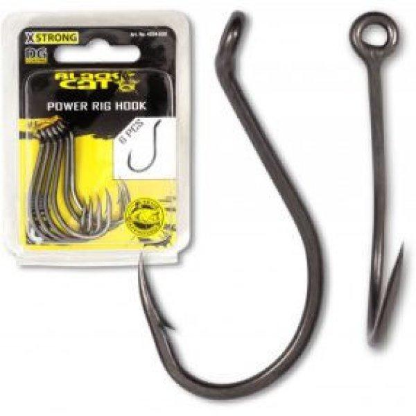 Horog - Black Cat Power Rig Hook DG Coating 6/0# 6pcs harcsás horog (4554600)