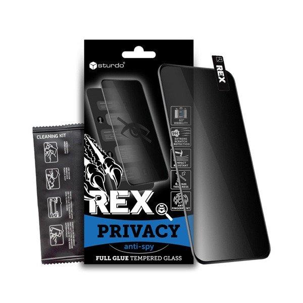 Sturdo Rex Edzett védőüveg Apple iPhone 12, 12 Pro privacy fekete