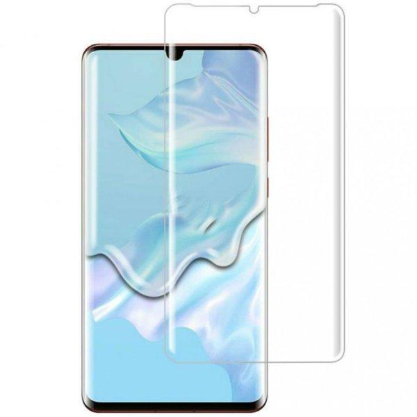 Huawei P30 Pro karcálló edzett üveg HAJLÍTOTT TELJES KIJELZŐS Tempered
Glass kijelzőfólia kijelzővédő fólia kijelző védőfólia eddzett UV
kötésű