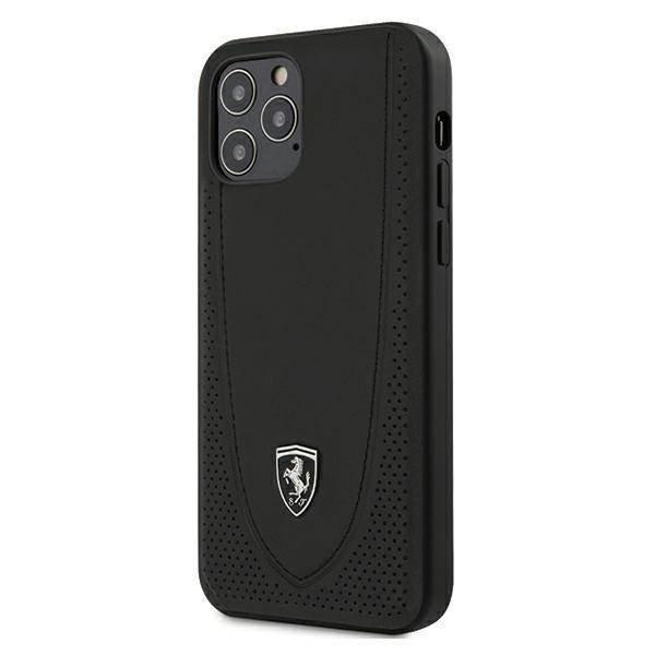 Ferrari FEOGOHCP12MBK iPhone 12/12 Pro 6,1" fekete Off Track perforált
keménytok