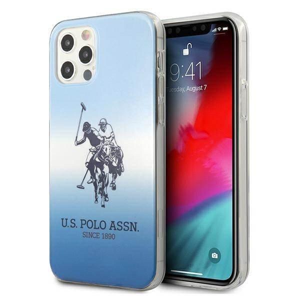 US Polo USHCP12MPCDGBL iPhone 12/12 Pro 6,1" kék Gradient Collection tok