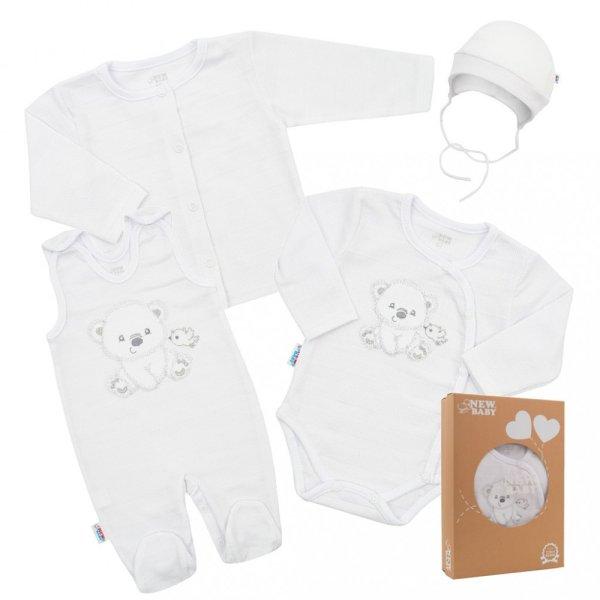 Baba együttes New Baby Sweet Bear fehér - 50